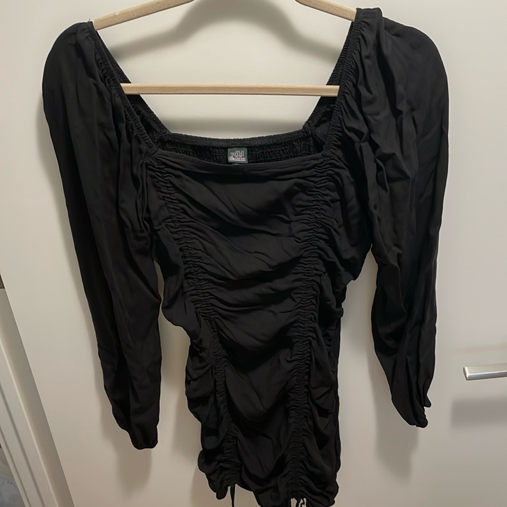 Wild fable woman’s size medium black long sleeve mini dress